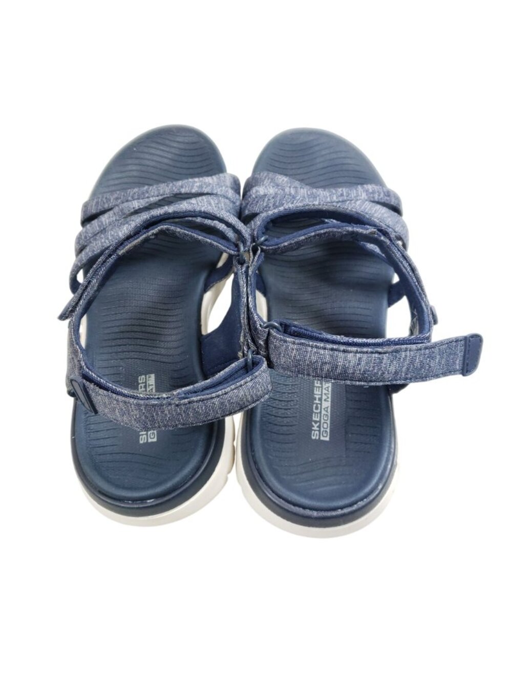 Skechers Flex Comfort Womens Size 8 Navy Blue Sandals Open Toe - Picture 7 of 9